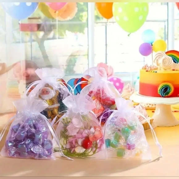 40 Colorful Organza Gift Bags Set - Picture 4 of 6